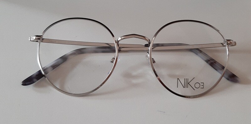 NIK03 175 montatura in acciaio con clip sole opzionale