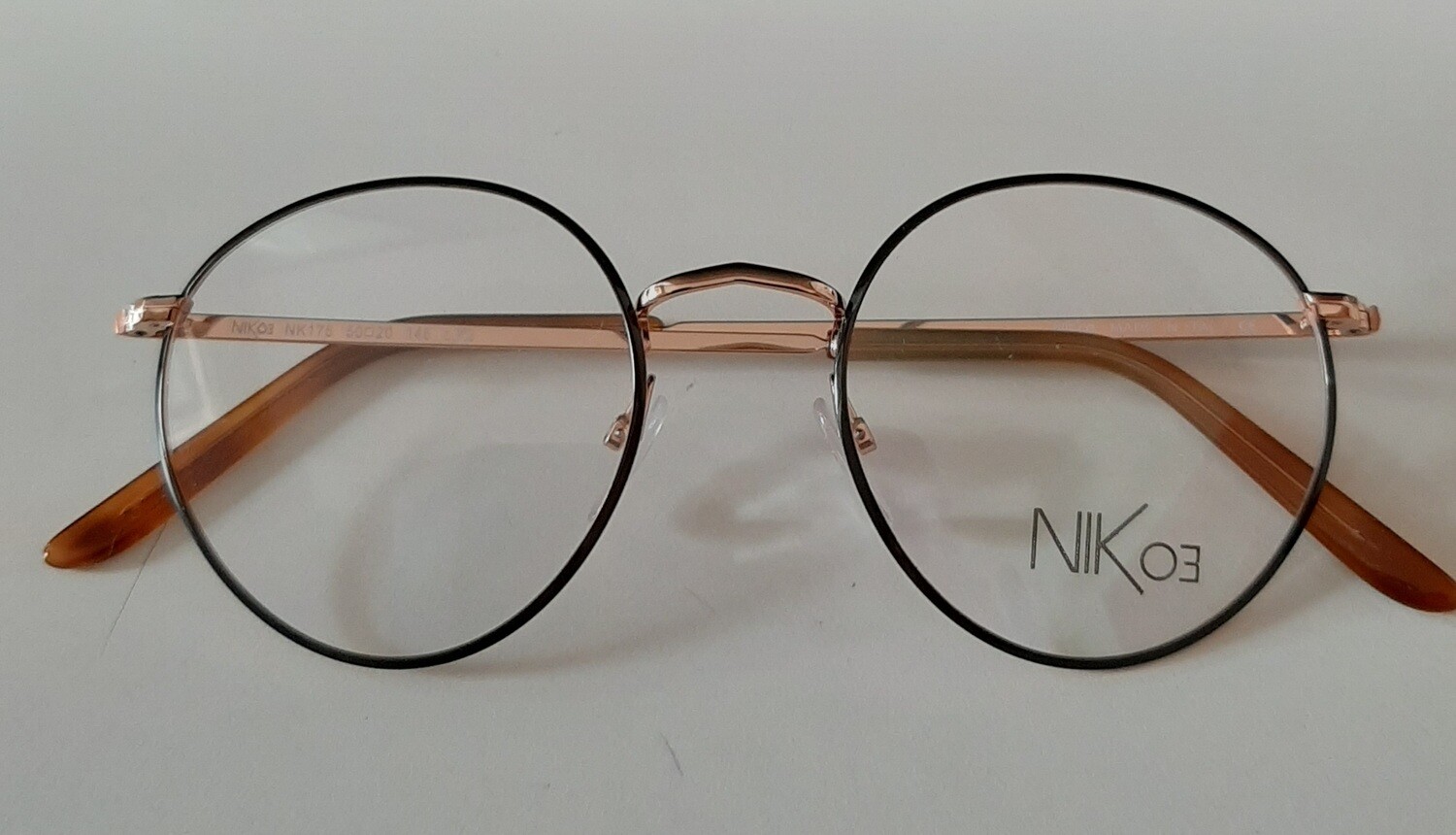 NIK03 175 montatura in acciaio con clip sole opzionale