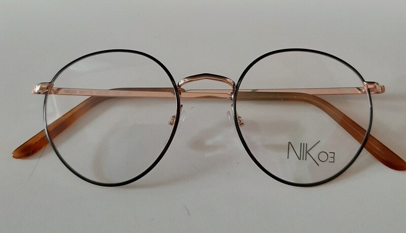 NIK03 175 montatura in acciaio con clip sole opzionale