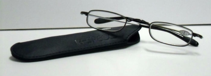 Retro Readers occhiali da lettura tascabili rettangolari blu