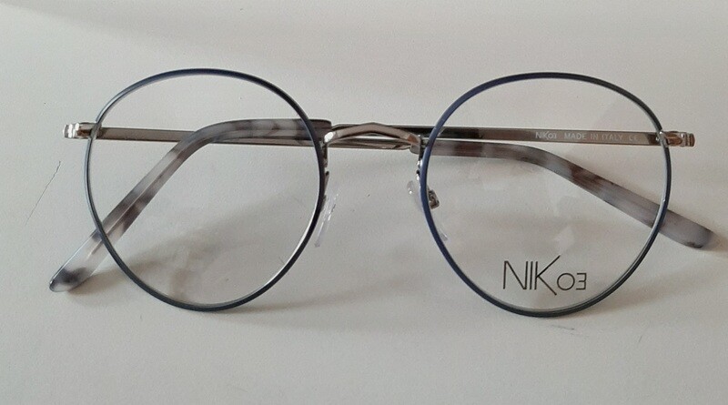 NIK03 175 montatura in acciaio con clip sole opzionale