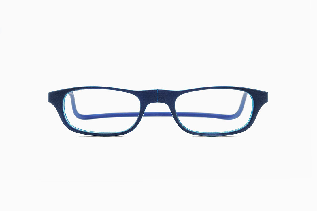 Occhiale da lettura con calamita LEIA Slastik - anche quarti di diottria, Colore: Blu