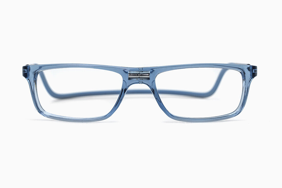 Occhiale da lettura con calamita LEIA Slastik - anche quarti di diottria, Colore: Azzurro trasparente