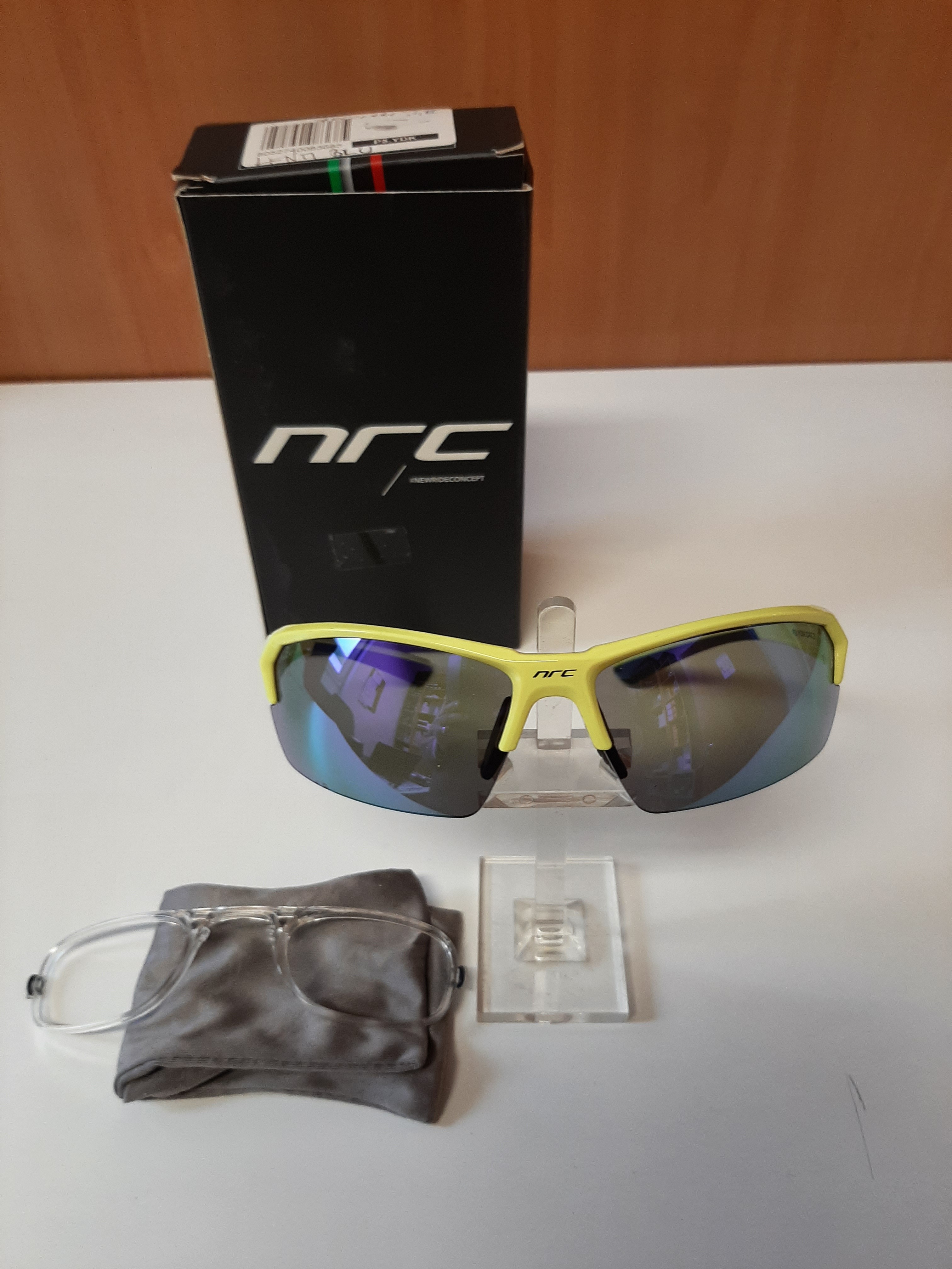 Eye Pro P5 YDK - Occhiali NRC con lenti Zeiss intercambiabili e clip per lenti graduate