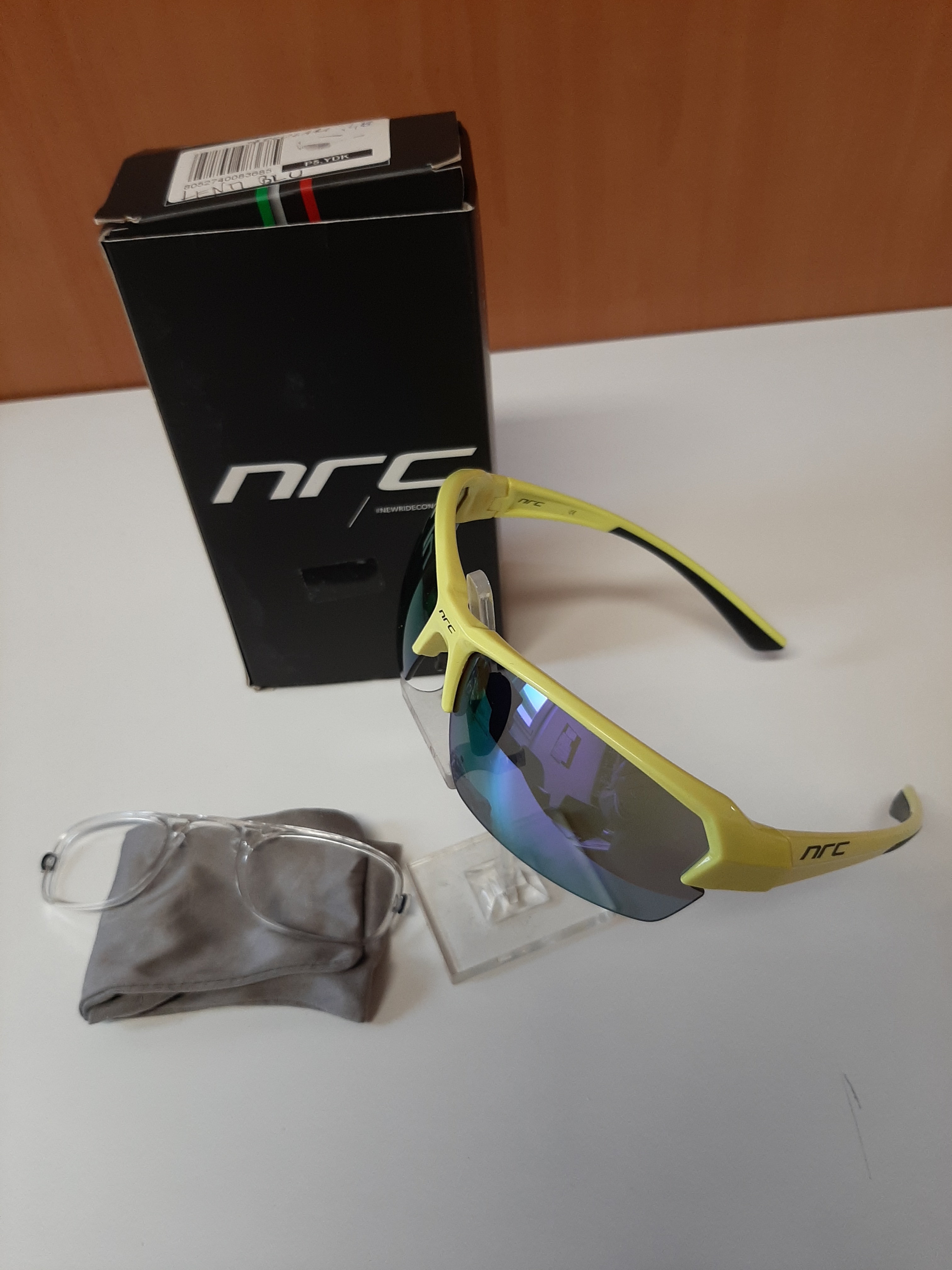 Eye Pro P5 YDK - Occhiali NRC con lenti Zeiss intercambiabili e clip per lenti graduate