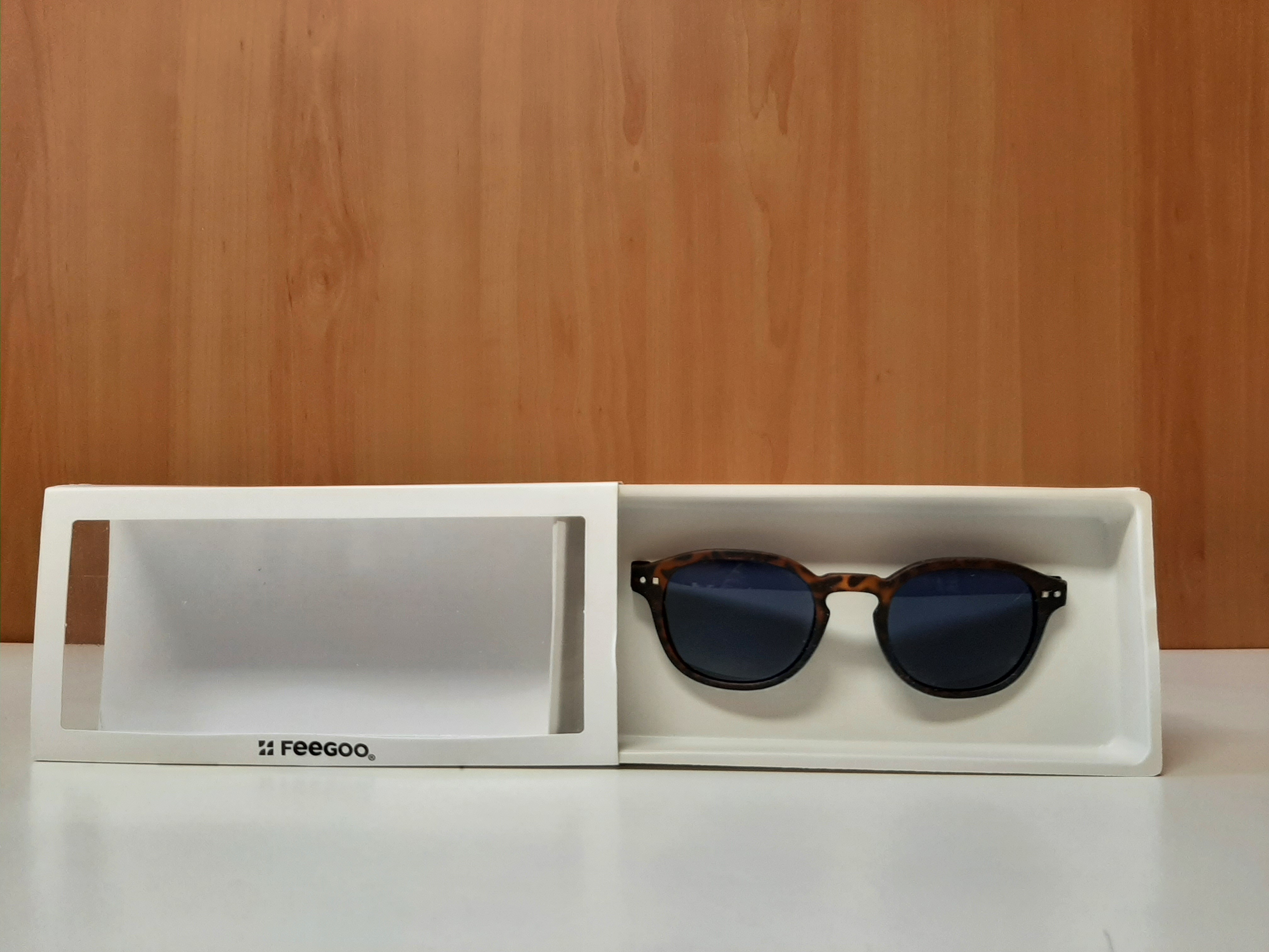 FEEGOO 2 SUN Tartaruga con lenti blu - Occhiali da sole unisex