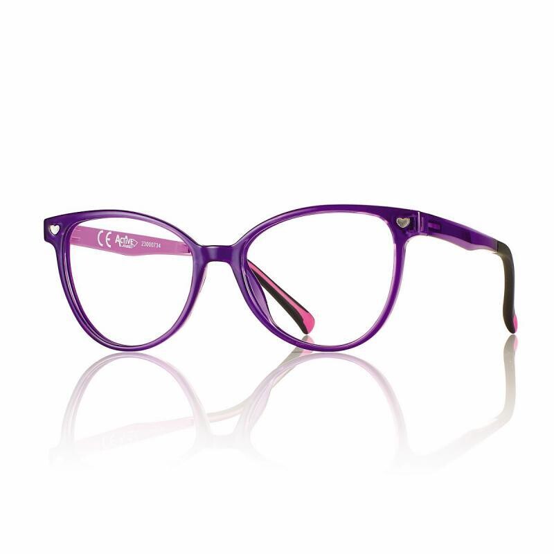 Montatura Centrostyle con Magnetic Clip On Ragazza F0500 Viola