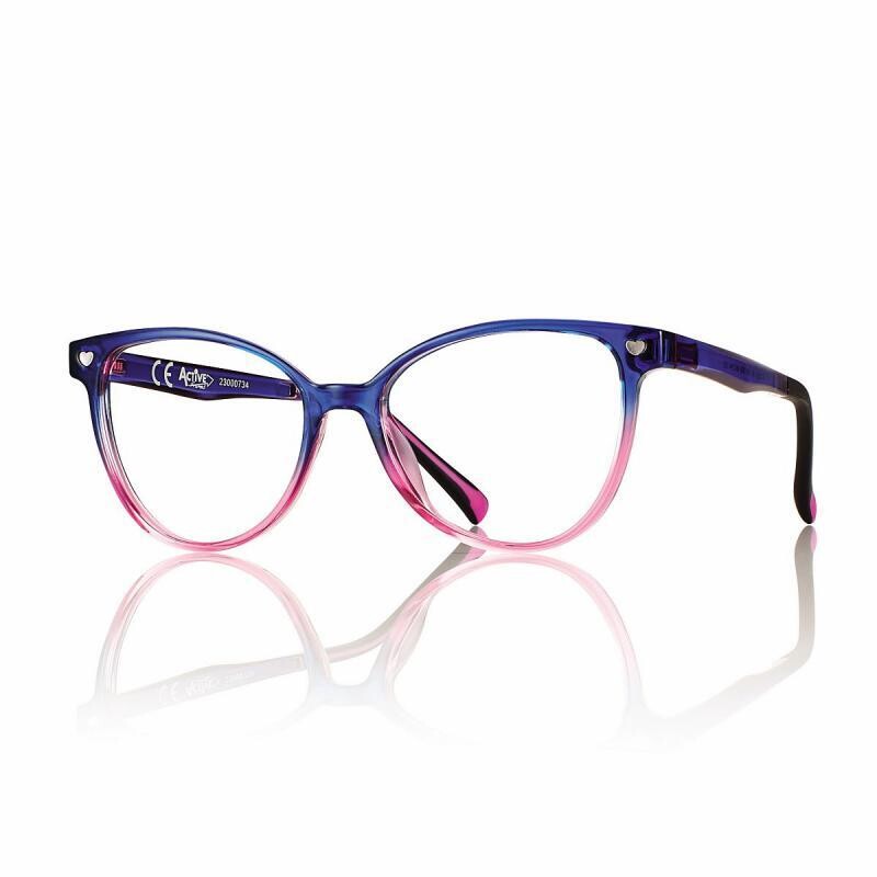 Montatura Centrostyle con Magnetic Clip On Ragazza F0500 Blu/Rosa