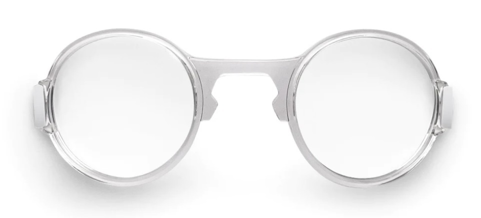 Demon Roubaix DMIRROR Nero con lente ILLUMIA specchiata rosata e clip vista