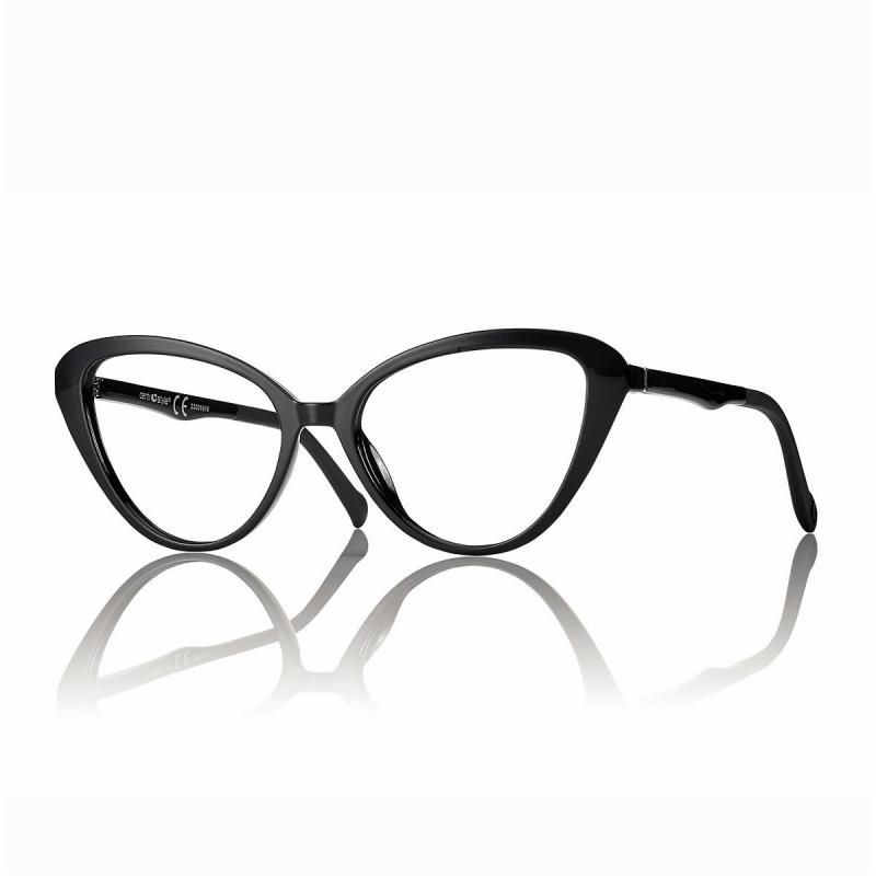 Montatura  Donna nera con ClipOn sole magnetico Centrostyle Biobased F0516