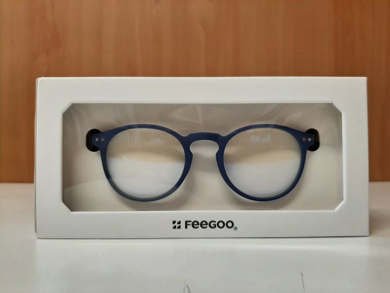 FEEGOO 3 SCREEN  Blu Navy - Occhiali neutri con protezione Luce Blu