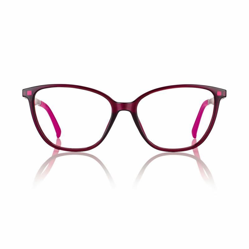 Neyeture Biobased Cat Eye con clip on sole magnetico F0459 Bordeaux