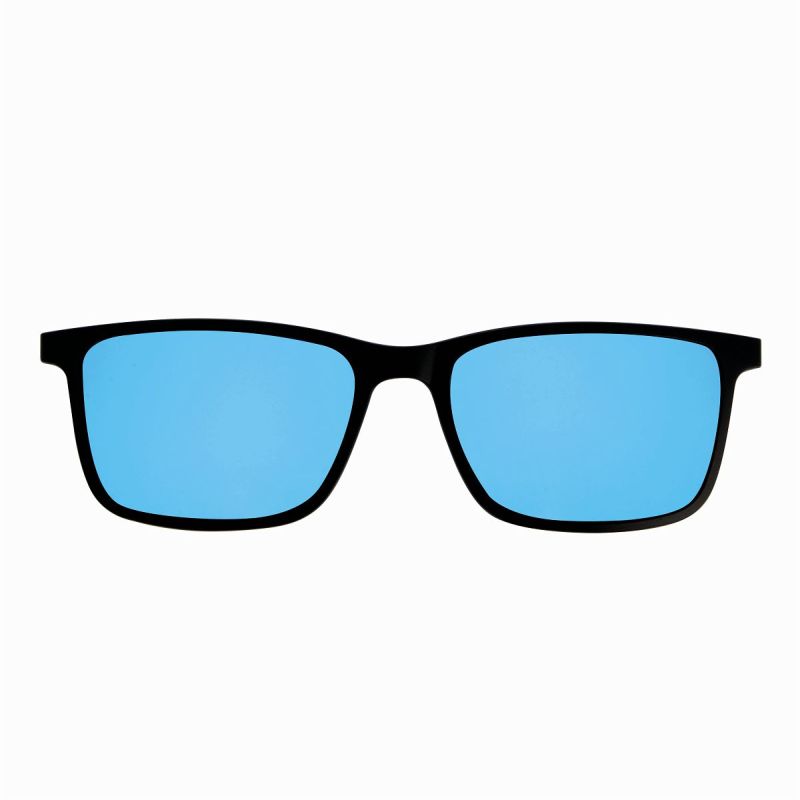 CentroStyle Light&amp;Flexible Montatura F0074  Nero con 2 clip on