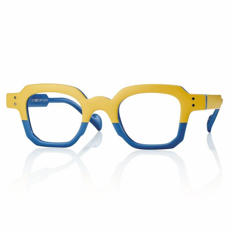 Occhiale da lettura con filtro antiluce blu Centrostyle Rhythm'n' colours R0571 Giallo