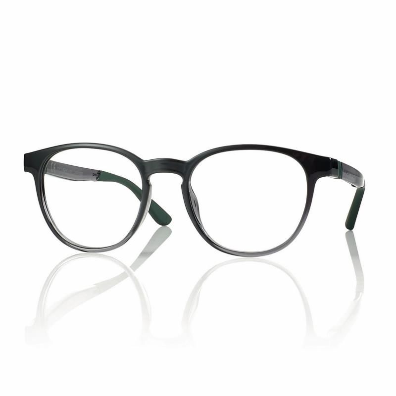 CentroStyle Light&amp;Flex Montatura con clip on pieghevole F0596 nero sfumato