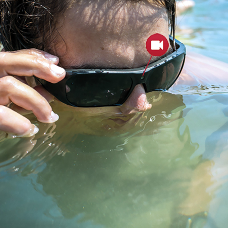 MARINE occhiali smart glasses Waterproof con webcam Full HD My Future Innovation