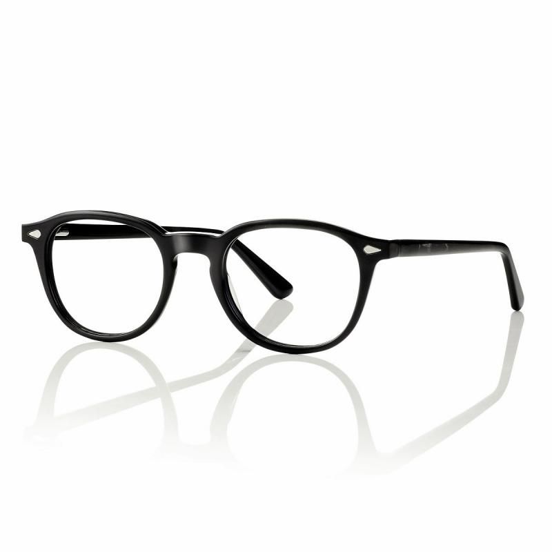 CentroStyle F0446 Acetato Nero con clip sole polarizzato taglia L