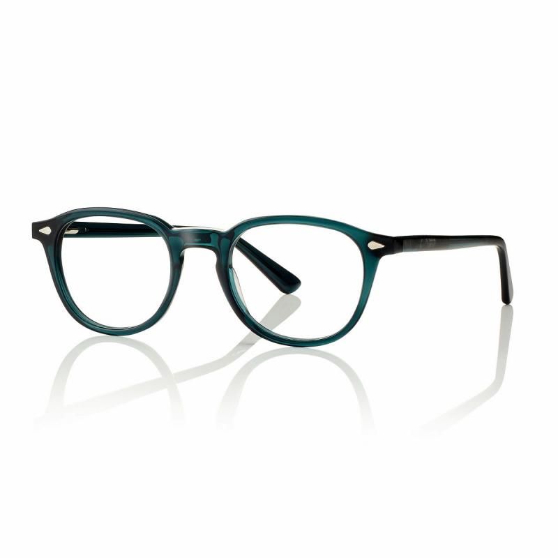 CentroStyle F0446 Acetato verde con clip sole polarizzato taglia M