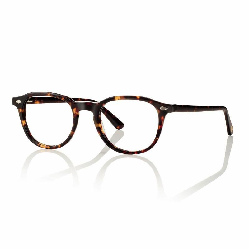 CentroStyle F0446 Acetato tartaruga con clip sole polarizzato taglia L