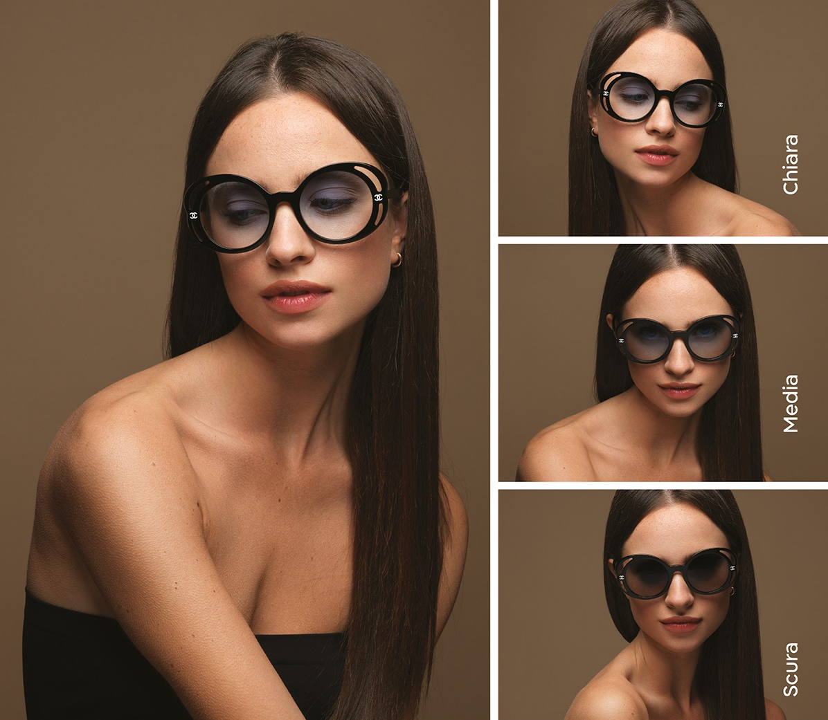 ART.28 Coppia Lenti Fotocromatiche Sfumate graduate Photo Glamour - 8 NUOVI COLORI