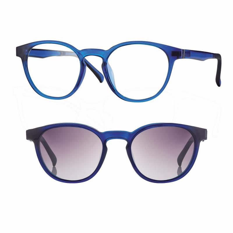 CentroStyle Light&amp;Flex Montatura panthos con clip on polarizzato fumo F0280