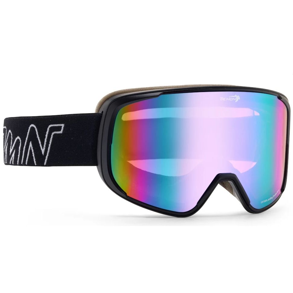 Demon PROVIDER maschera da sci OTG dimensioni Ampie con Lenti Specchiate antiappannanti