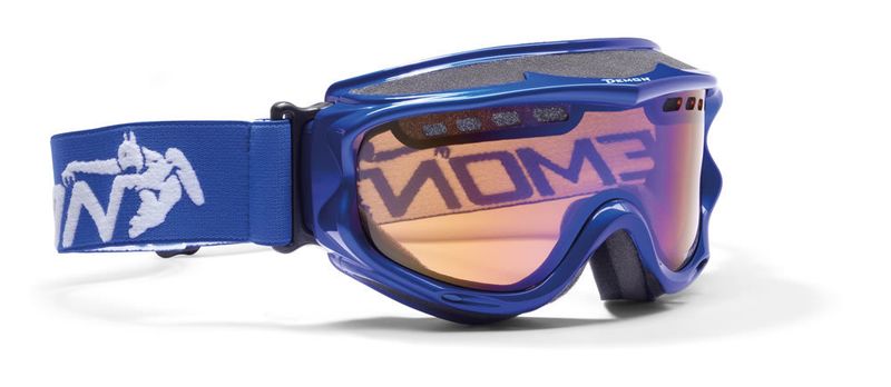 Maschera da sci Demon Snow Optical 2 - Blue con lente arancio specchiata blu