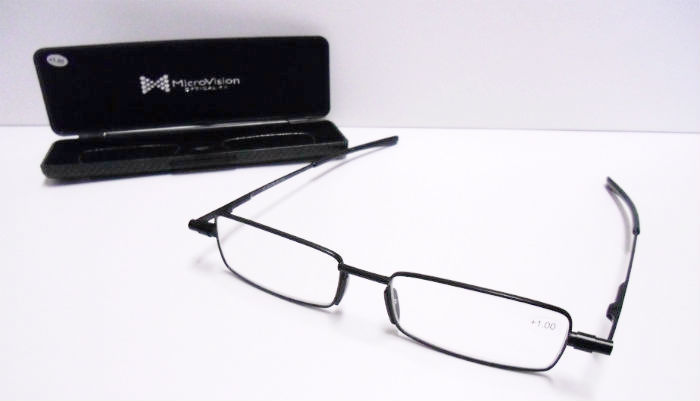 MicroVision FlatFold Occhiali da lettura tascabili piatti