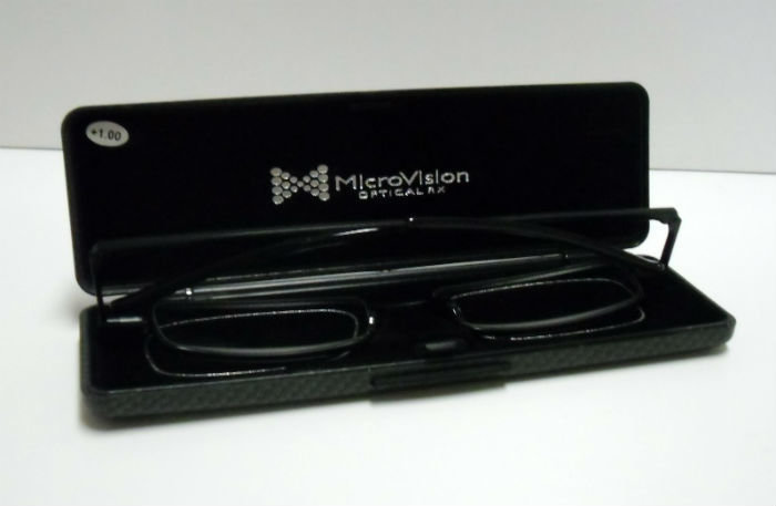 Occhiali da lettura tascabili piatti MicroVision FlatFold
