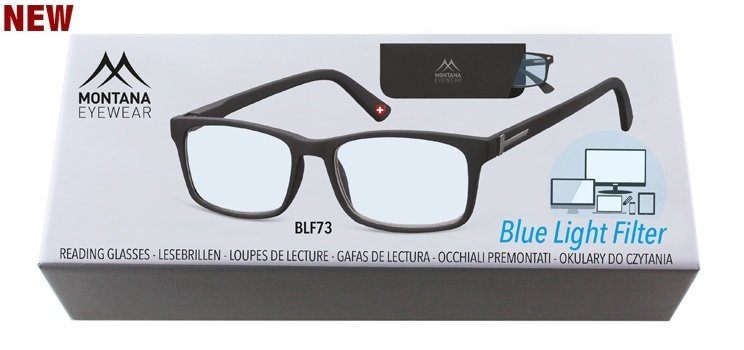 Screen Blue Light Filter Montana MR73 Nero protezione luce blu neutro