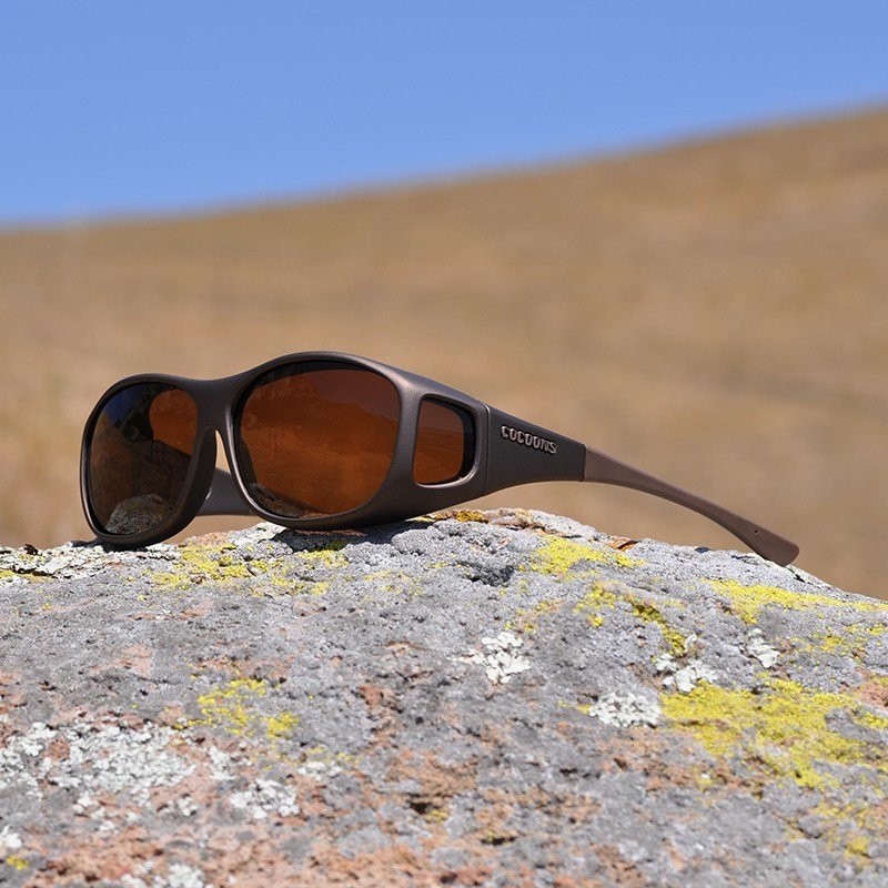 Copriocchiale solare polarizzato Cocoons Fitover Slim Line M - Sand