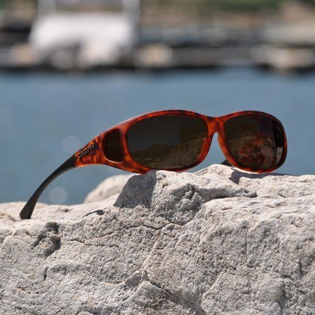 Copriocchiale solare polarizzato Cocoons Fitover Mini Slim Line MS - Tortoise