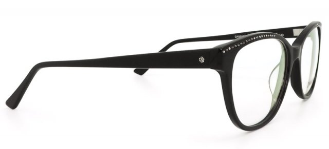 Montatura  con strass Damiani Occhiali ST209, Colore: Nero 34