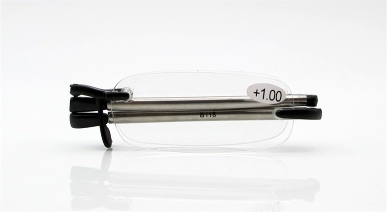 Occhiali da lettura pieghevoli senza montatura Folding Rimless quarti di diottria