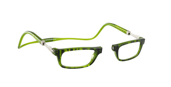 CliC Vunetic Tenore Maculato Verde lucido - occhiali da lettura con calamita