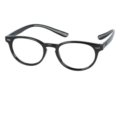 Blue Light Filter Round Nero by Centro Style - occhiali da lettura con protezione luce blu 6170X