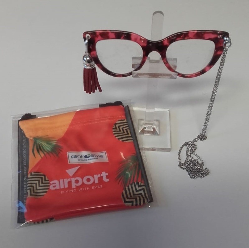 Pendente Lenti Retrò rosso +2.00