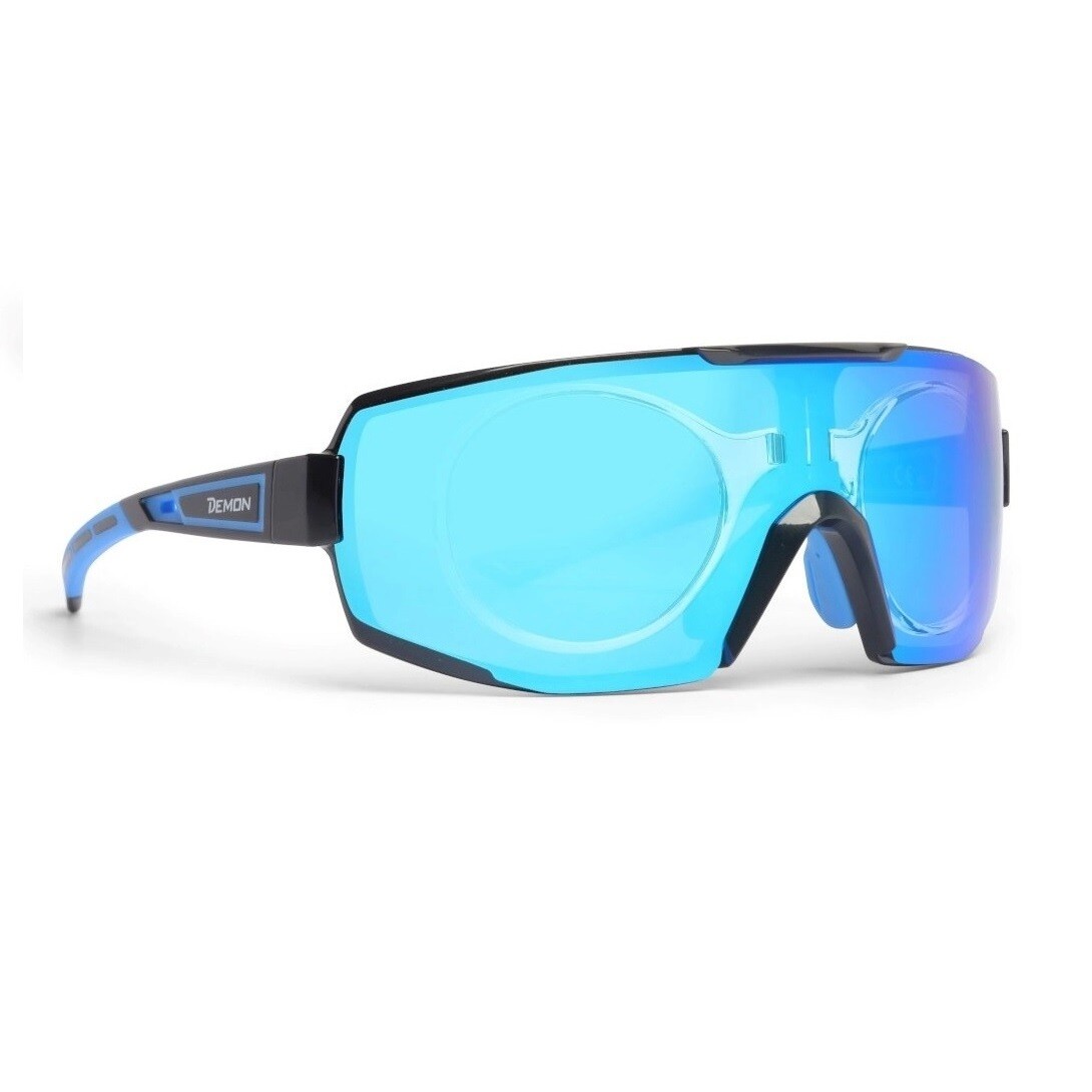 Demon Performance RX DMIRROR nero specchio blu con clip ottico