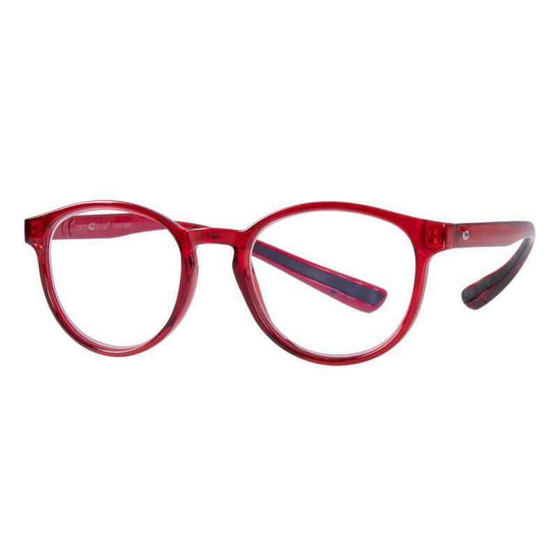 Blue Light Filter Round Rosso CentroStyle  occhiali da lettura con protezione luce blu