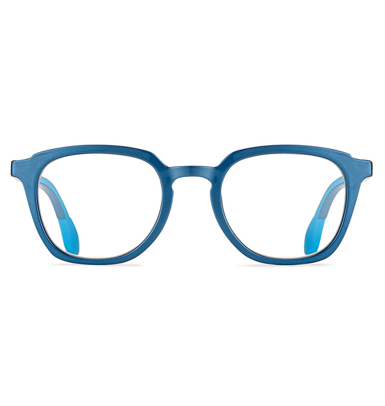 Airport  London Panthos Blu occhiale da lettura con filtro antiluce blu e quarti di diottria