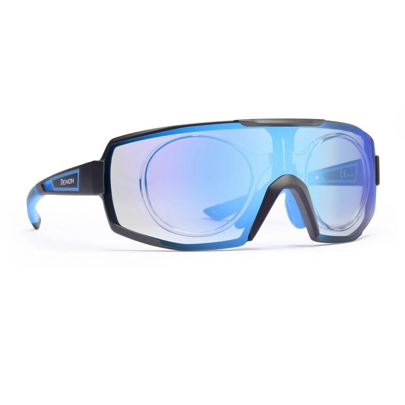 Demon Performance RX fotocromatico DCHROM specchiato blu con clip ottico