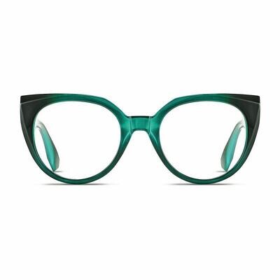 Airport Milano Cat-Eye Verde per lettura con filtro luce blu