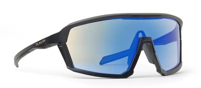 Demon Gravel RX fotocromatico specchiato mirror blue DCHROM cat 1-3 + clip vista