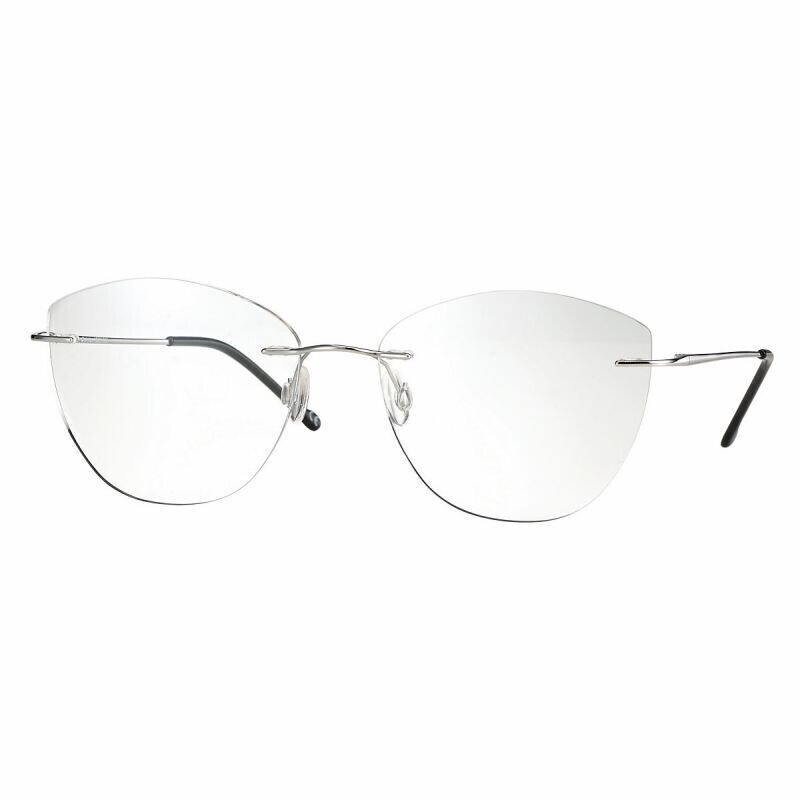 Montatura Beta Titanio Glasant Cat Eye Silver Montatura Beta Titanio Glasant Cat Eye Silver