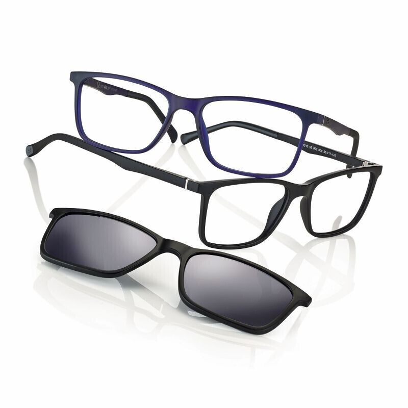 Neyeture Biobased by CentroStyle con clip on F0213 Nero opaco