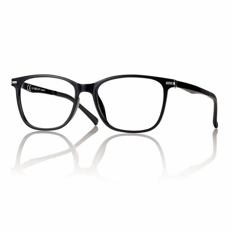 CentroStyle Light&amp;Flexible Montatura F0073 Nero con 2 clip on