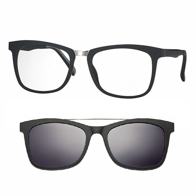 CentroStyle Montatura con Magnetic Clip On F0221 Nero Tg. S CentroStyle Montatura con Magnetic Clip On F0221 Nero Tg. S