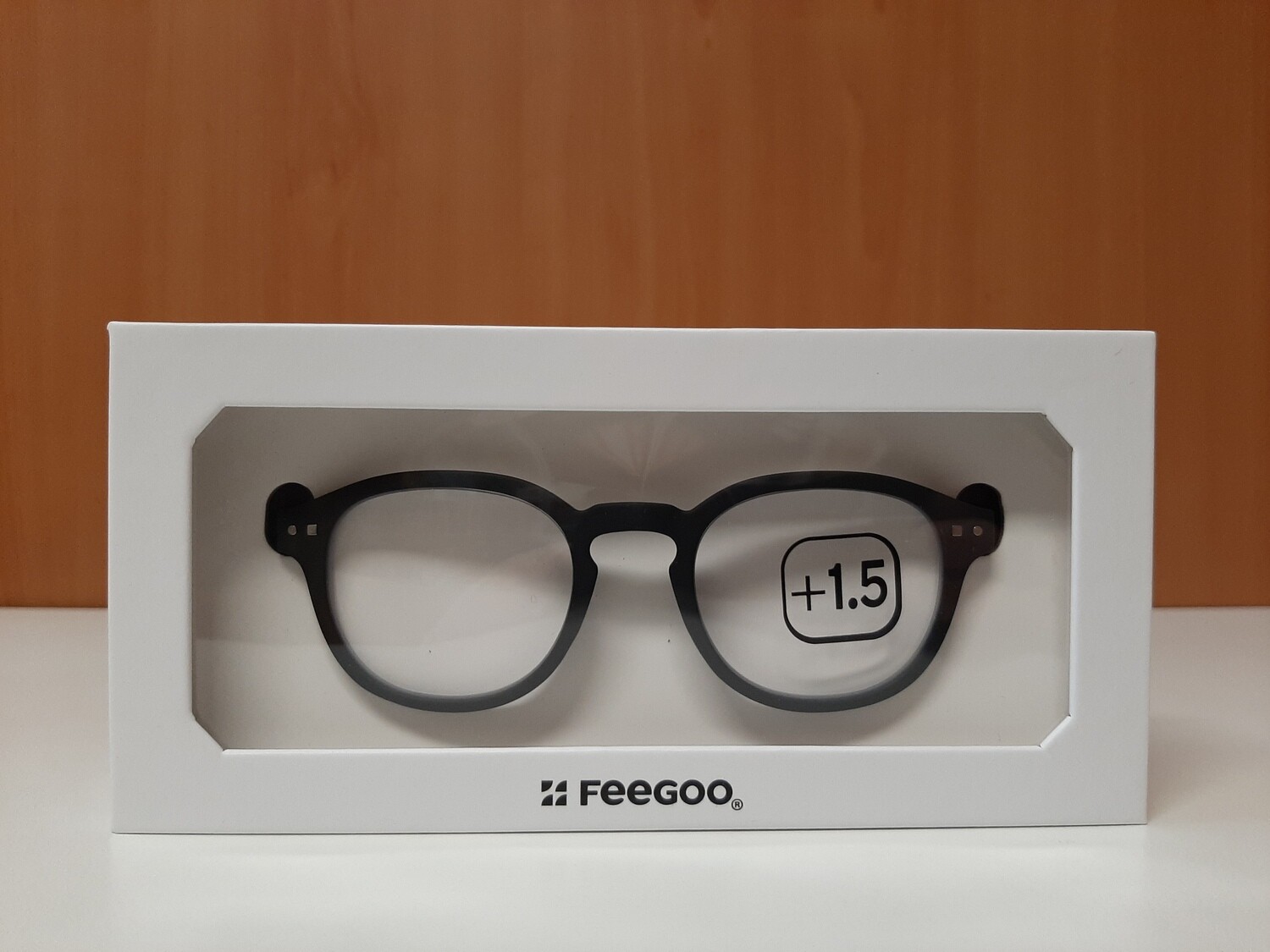 FEEGOO 2 BLACK - Occhiali da lettura filtro luce blu, Selezione la diottria: +1.50, Aggiungi lenti a ricetta: no