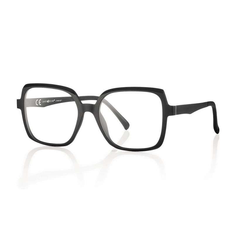 CentroStyle Light&Flex Montatura donna con clip on squadrato F0424 nero CentroStyle Light&Flex Montatura donna con clip on squadrato F0424 nero
