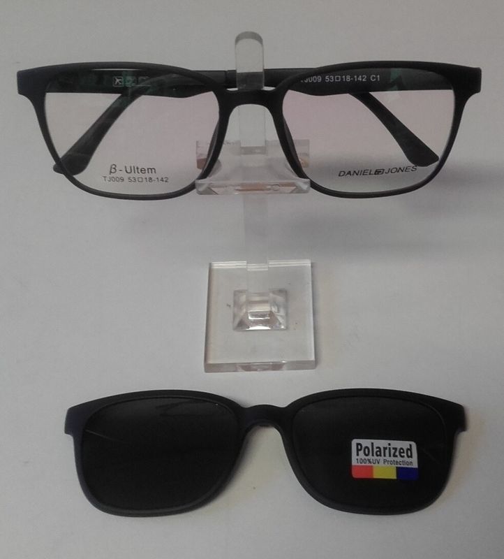 PROMO - Occhiale Completo Uomo Daniel Jones TJ009 con clip sole polarizzato